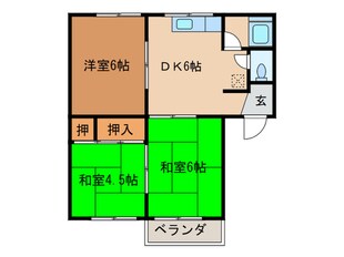 ベルハイツ忠岡の物件間取画像